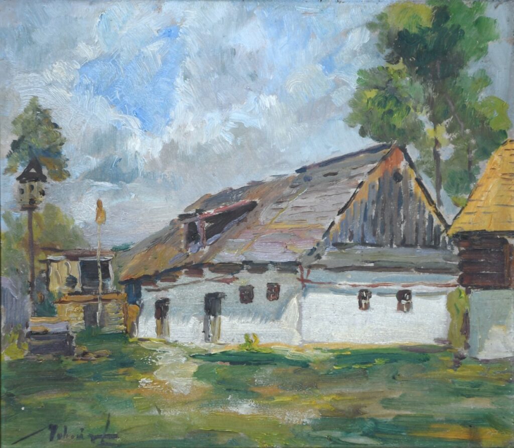 Ladislav Géza Molnár – Žatva
Olej na plátne, 59 x 47,5 cm, prvá pol. 20. storočia